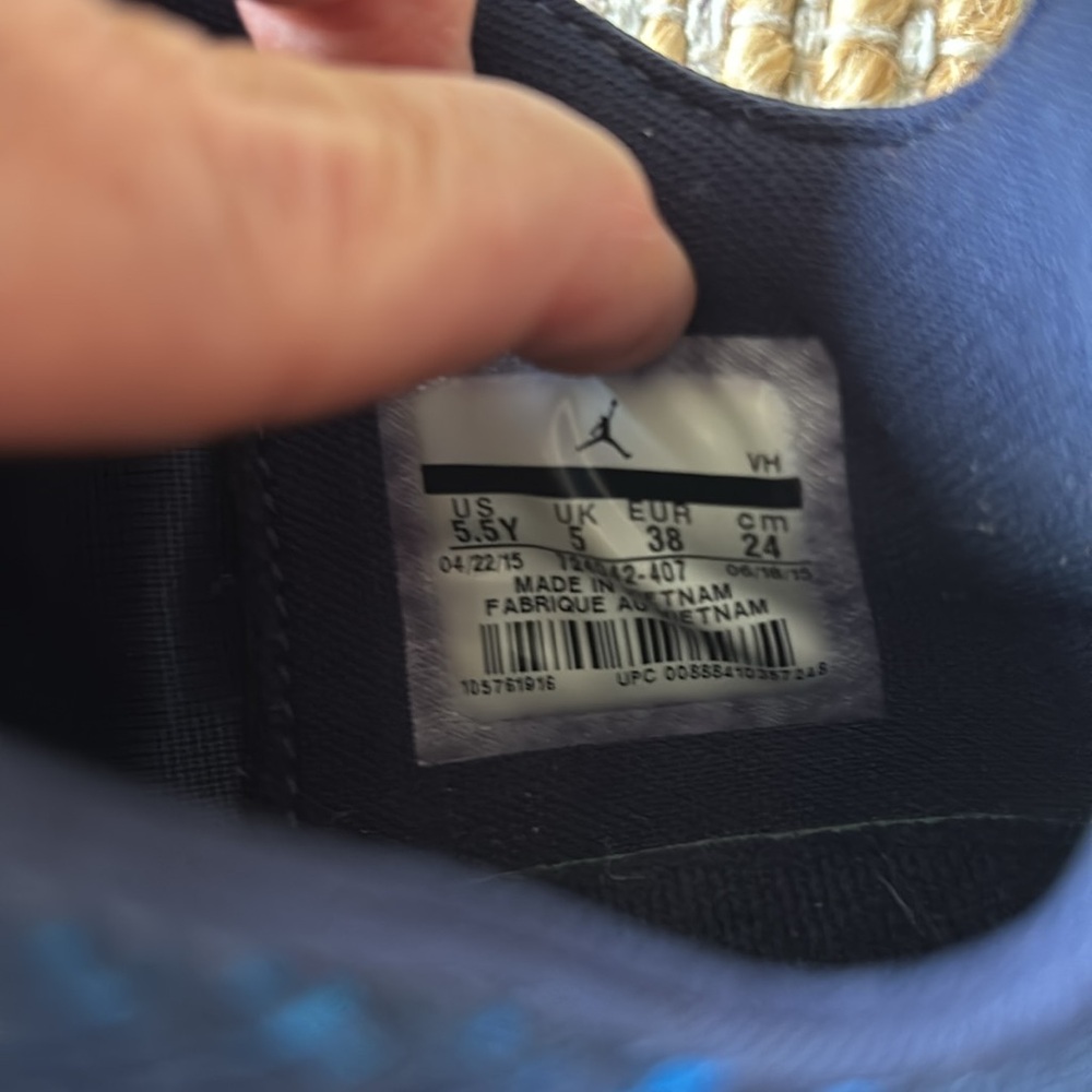 Air Jordan Eclipse Navy Blue Shoes Youth 5.5 - Picture 7 of 9